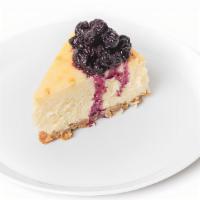 Cheesecake · New York Style with a blueberry compote V - Vegetarian