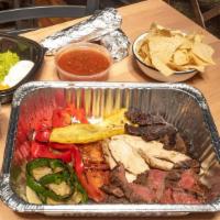 Family Fajita Combination · Great option to try all our fajita offering flavors.  Includes grilled steak, grilled chicke...