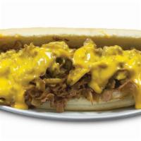 Famous Philly · Grilled onions and melted yellow American cheese.