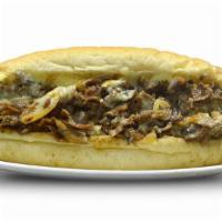 Mushroom · Grilled onions, grilled mushrooms and melted white American cheese.