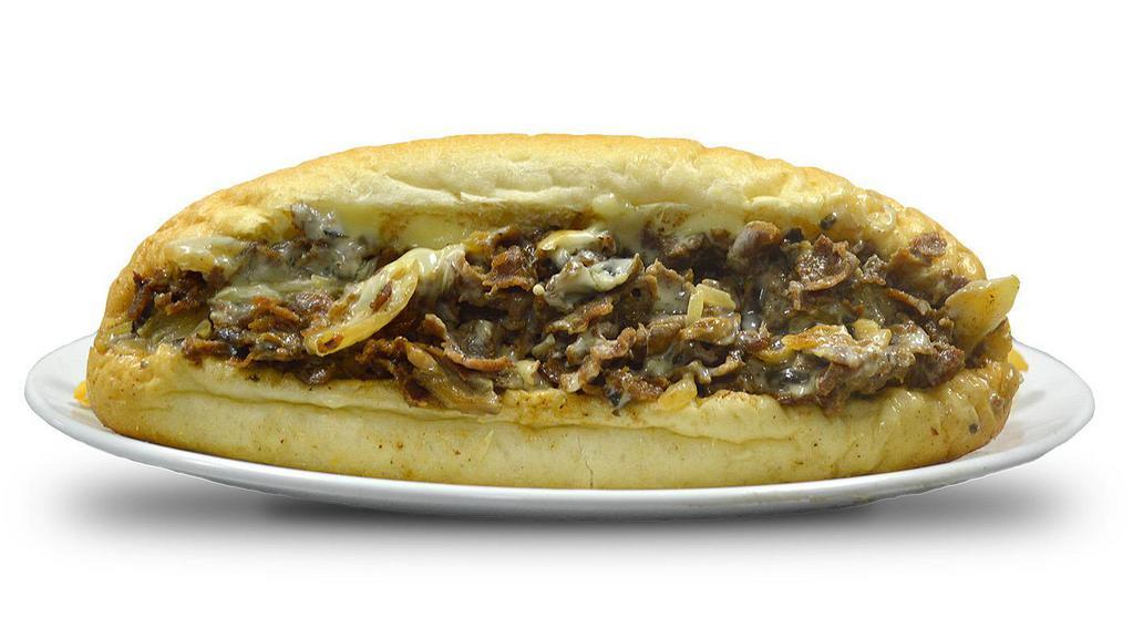 Mushroom · Grilled onions, grilled mushrooms and melted white American cheese.
