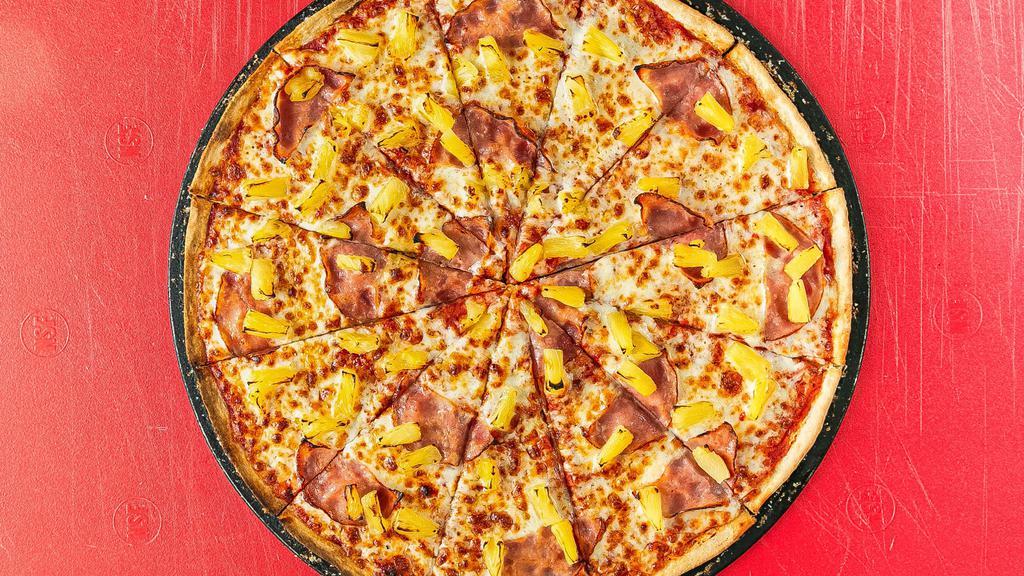 Hawaiian Pizza (Large) · Canadian bacon, pineapple.
