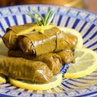 Dolma (6 Pieces) · Rice, vegetables, grape leaves