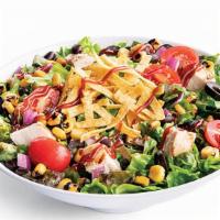 Bbq Chicken · House-Chopped Mixed Greens, Cage-Free Chicken, Red Onions, Grape Tomatoes, Fire-Roasted Corn...