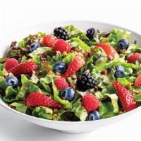 Nuts About Berries · House-Chopped Mixed Greens, Blueberries, Strawberries, Raspberries, Blackberries & Cinnamon ...