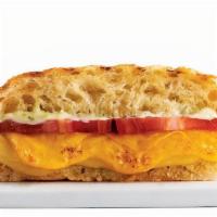 Ultimate Grilled Cheese · Tillamook® Cheddar Cheese, Muenster Cheese & Tomatoes with Pesto Spread