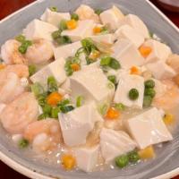 Shrimp With Tofu/虾仁滑豆腐 · 蝦仁滑豆腐