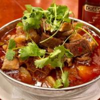 锅仔牛三鲜／Beef, Tripe And Tendon In Dry Pot · 鍋仔牛三鮮