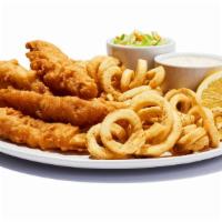 Fish & Chips · Battered and fried to crispy perfection, guv'ner. Served with housemade coleslaw and your ch...