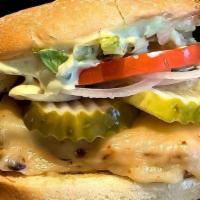 Grilled Chicken Sandwich Combo · Charbroiled Chicken Breast with Lettuce, Tomato, Pickles, Onions, and Special Sauce (contain...