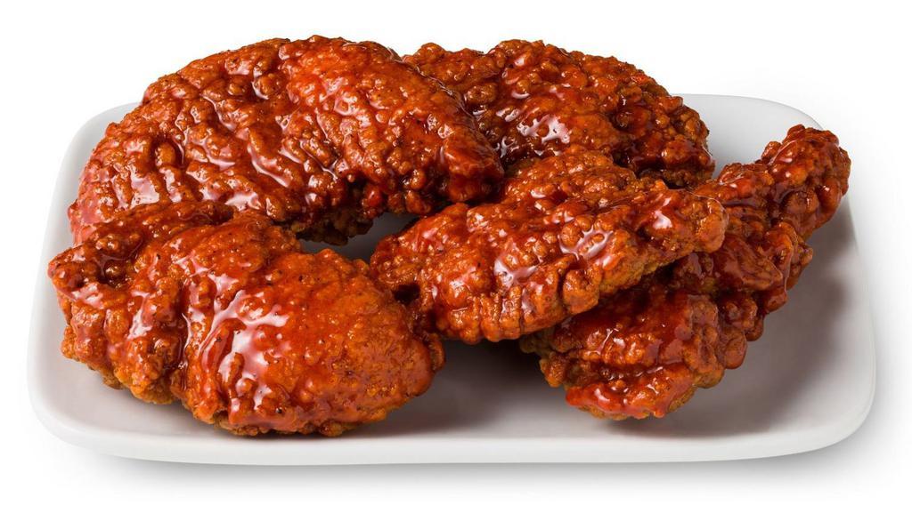 Nashville Hot Tenders (1 Lb.) · Homestyle battered and fried chicken tenders with slightly spicy sauce.