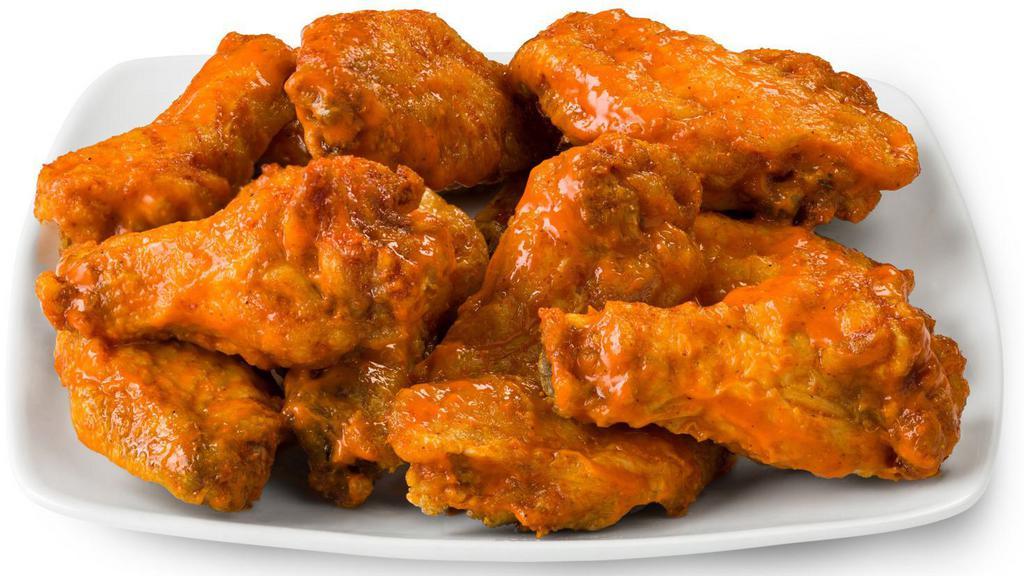 Chicken Wings 1 Lb. Bone-In Buffalo · Bone-in wings tossed in sweet & spicy Buffalo sauce.