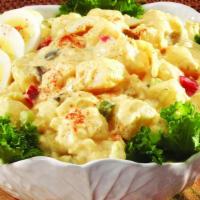 Deviled Egg Potato Salad (1 Lb.) · Tender Potatoes and hard boiled eggs, in a creamy salad dressing.
