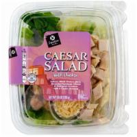Signature Café Chicken Caesar Salad 9.5Oz · Romaine lettuce, white meat chicken, shredded parmesan cheese, multigrain croutons with a ca...