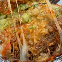 Birria  Burrito Special · BIRRIA  BURRITO MELTED CHEESE GUAG BEANS RICE ONION CILATRO