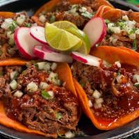 Tacos De Birria  · TACOS DE BIRRIA COME WITH ONIONS CILATRO