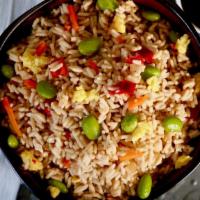 Fried Rice Vegetable 1/4 Lb · A palette pleasing blend of rice, carrots, onions, scrambled eggs, diced red peppers, green ...