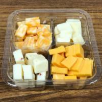 Deli Snack Cheese · Four varieties of cheese cubed for snacking - colby jack, mild cheddar, montery jack, and pe...