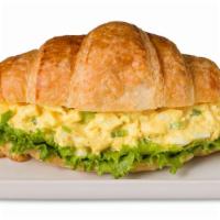 Classic Egg Salad Croissant Sandwich  · Classic egg salad on a savory, flaky croissant.