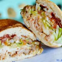 Mother Clucker · Rotisserie Chicken, Bacon, & Provolone Cheese, w/ Mayo, Mustard, Lettuce, Tomato, Pickle, Se...