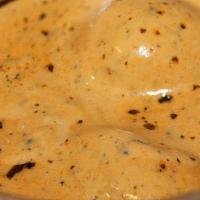 Malai Kofta · Indian cottage cheese and potato balls, served in a creamy cashewnut gravy. (May contain tra...