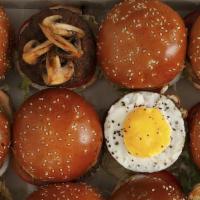 Party Box · 16 (3 oz) Burgers (Choose your patty options - Classic Beef, Grilled Chicken, Crispy Chicken...