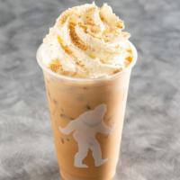 Nutty Yeti · Vanilla mixed with hazelnut and Cinnamon topped with whipped cream and nutmeg.