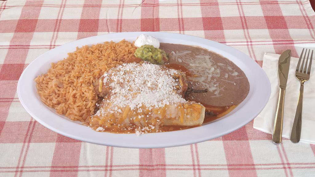 Enchilada And Chile Relleno · Enchilada with choice of meat and cheese Chile relleno( filled with cheese only).