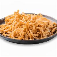 Onion Strings Appetizer · Lightly breaded and flash-fried, served with remoulade sauce.