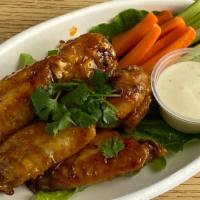 Chicken Wings Tamarind Flavored (5 Pieces) · Egg fried marinated chicken wings coated with sweet tamarind mix glazed.