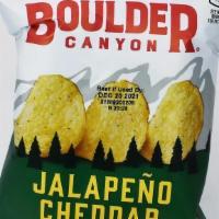 Jalapeno Cheddar Potato Chips · Boulder Canyon Jalapeño Cheddar Chips