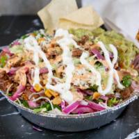 Burrito Bowl · A bowl with your choice of meat and toppings