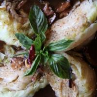 Vegan-Cabbage With Black Pepper · (galum-plee-prik-thai-dum) Stir fried cabbage in high heat with black peppers and shiitake m...