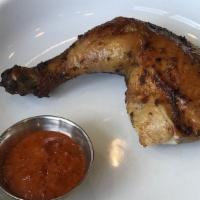 Quarter Dark · One thigh and drumstick, served on the bone. Comes with your choice of dipping sauce served ...