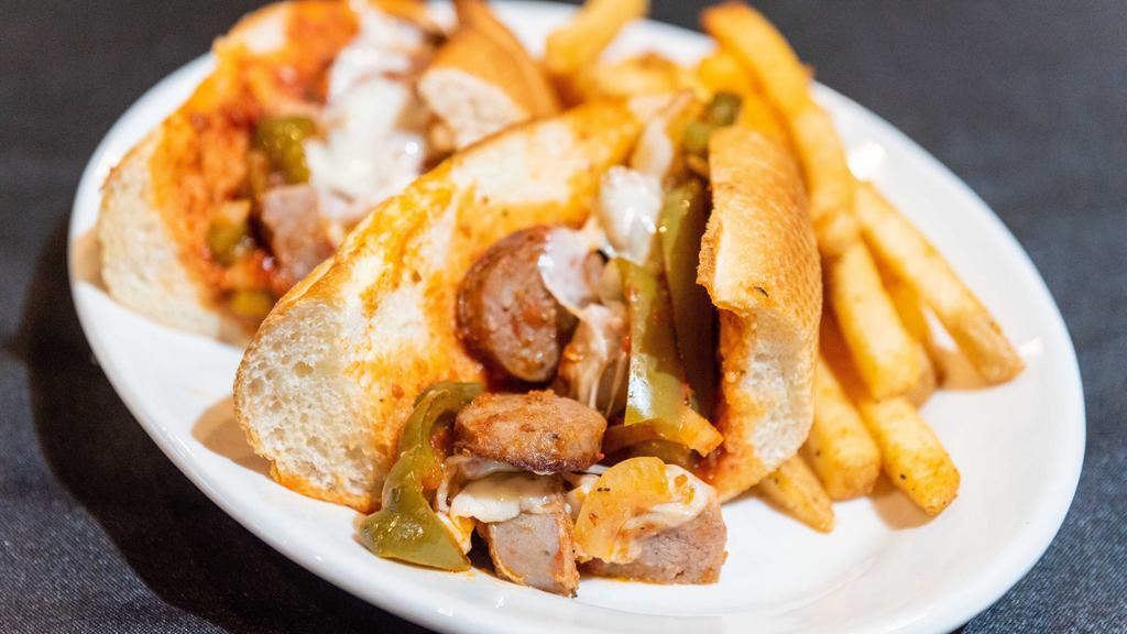 Sausage & Peppers Sub · Traditional or Coney Island style.