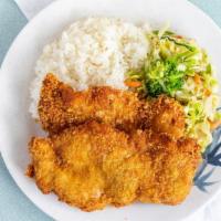 Chicken Katsu · Served with miso soup