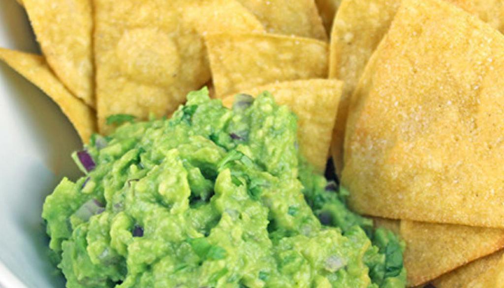 Side Of Chips & Guacamole/Salsa - Regular Price · Freshly made home made style tortilla chips
Served with a side of guacamole