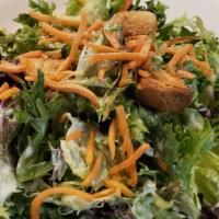Mixed Green Salad · Choice of Dressing (served on the side).