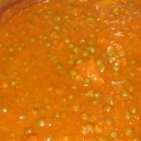 Aloo Mattar · (GF)Potatoes and green peas in a spiced sauce