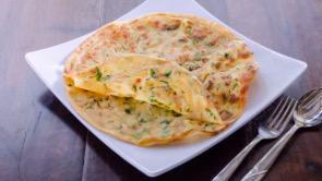 Dhania Lachha Paratha · Lachha paratha ( with cilantro) is a popular paratha variety from north India, made from lay...