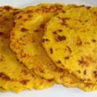 Makki Ki Roti · Handmade Corn Flour Roti cooked on Tava.