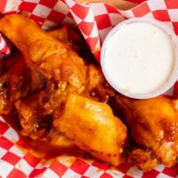 6 Wings · Available in Traditional, or Boneless.