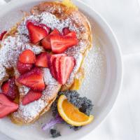 Stuffed French Toast (1) · Buttery croissants stuffed with creamy italian mascarpone cheese dipped in our house batter ...