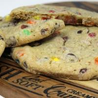 M&M Chocolate Chip Cookie · This colorful cookie contains tons of M&M® candies mixed with famous Guittard Chocolate Comp...