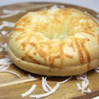 Asiago Cheese Bagel · A premium bagel made with BelGioioso Asiago cheese ~ an Italian delight!
