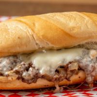 Philly Cheese Steaks Large Size · Comes with grilled onion, provolone cheese.