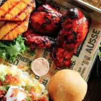 Pineapple Ginger Smoked Chicken · Chicken Thigh perfectly Smoked and then Grilled with a Pineapple Ginger BBQ Sauce until Cara...