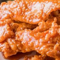 14 Sticky Fingers · Hand-breaded boneless chicken fingers smothered
in the Signature Sauce or Signature Rub
of y...