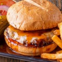 Gf Winger Burger · 100% fresh ground chuck smothered in our Original Amazing sauce with Swiss cheese and mayo.
...