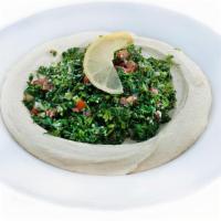 Hummus & Taboule · hummus, taboule, pita